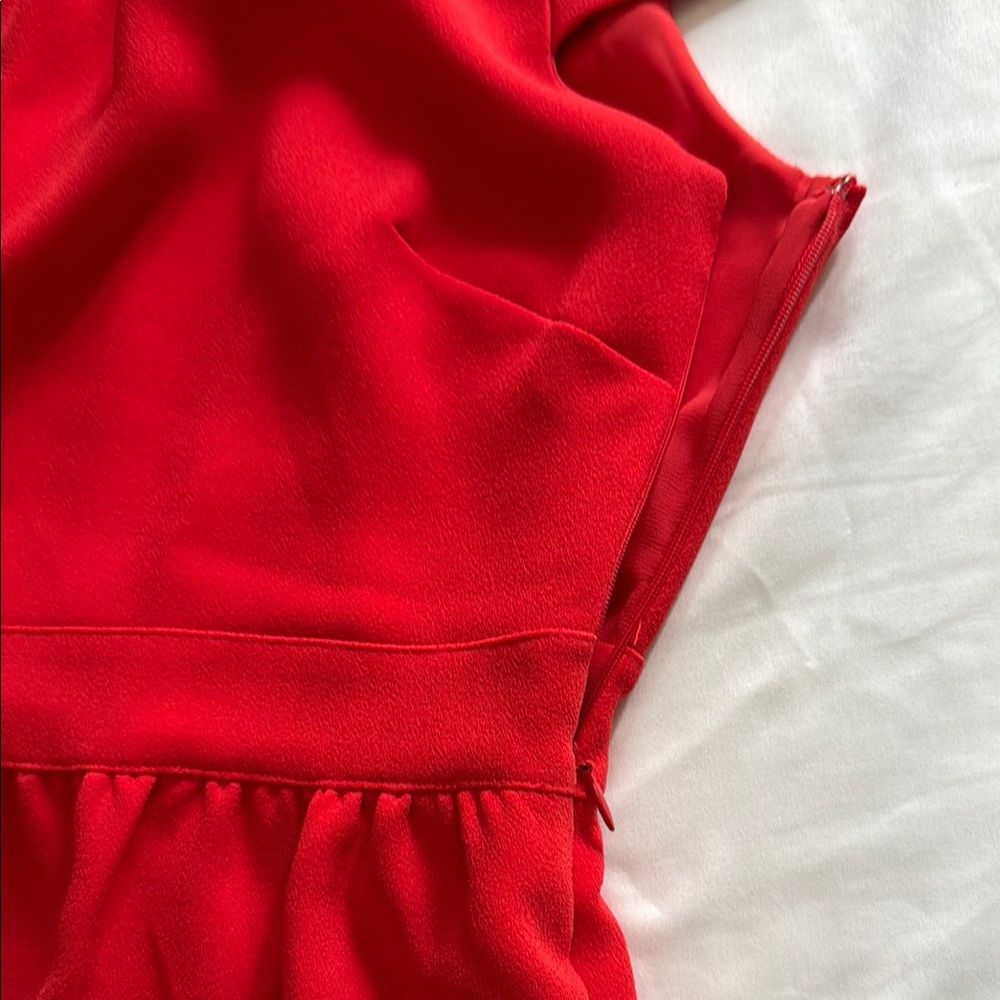 J. Crew Red Dress size 8P - Picture 5 of 8